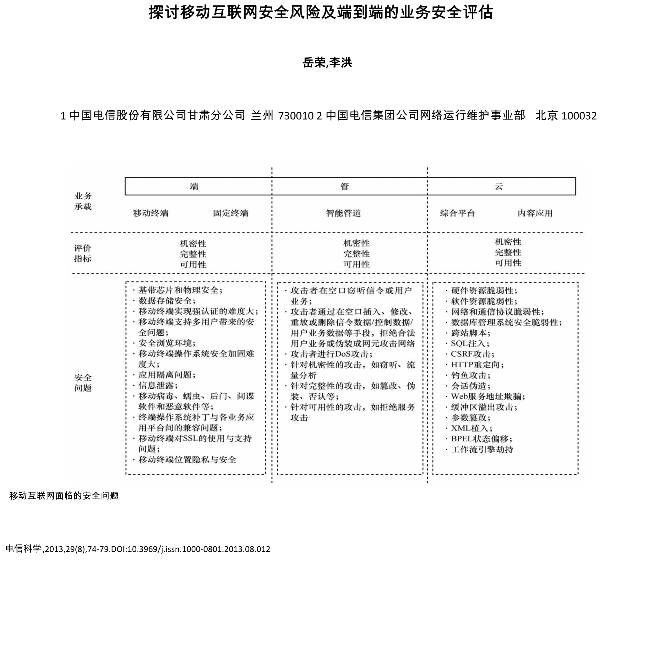移動互聯(lián)網(wǎng)時代下的業(yè)務安全風險剖析與端到端評估體系構(gòu)建