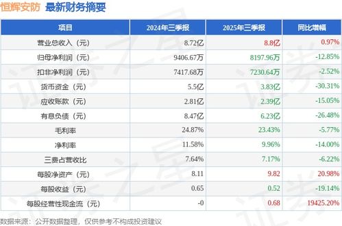 恒輝安防2025年三季報(bào)簡析 增收不增利，應(yīng)收賬款高企，安全評價業(yè)務(wù)引關(guān)注